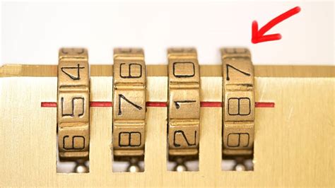 how to crack a combination lock 4 digit|How to Unlock a Combination Lock Without Knowing the Combination.